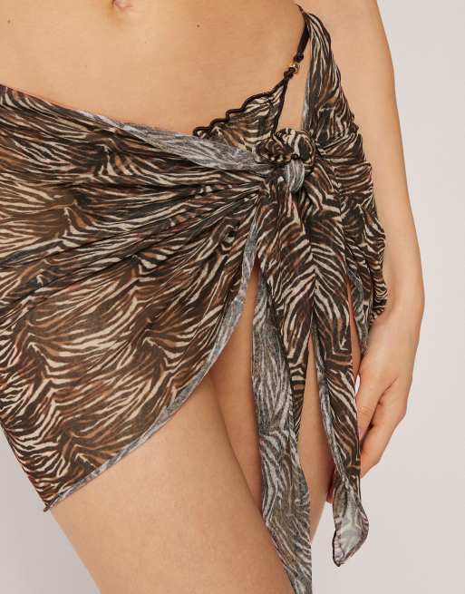 Calzedonia Short sarong in brown, 4 of 4