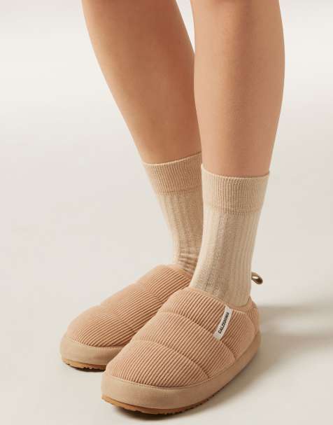 Calzedonia Soft slippers in natural puffy - view 1
