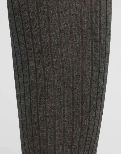 Calzedonia Soft touch ribbed tights in grey, 3 of 3