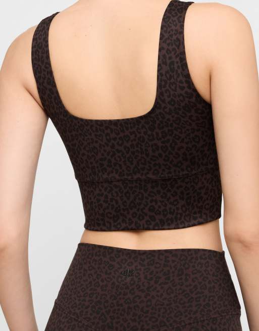Calzedonia Soft touch top in brown animalier, 2 of 5