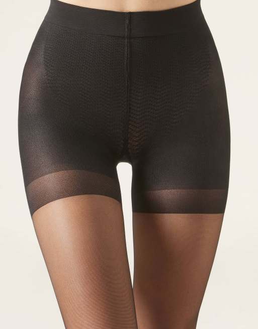 Calzedonia Strong Sculpt 15 denier shaping tights in black, 4 of 5
