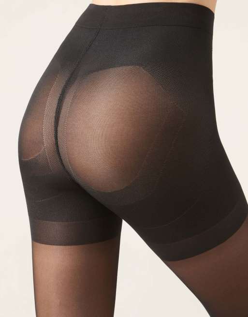 Calzedonia Strong sculpt 30 denier sheer tights in black, 3 of 5