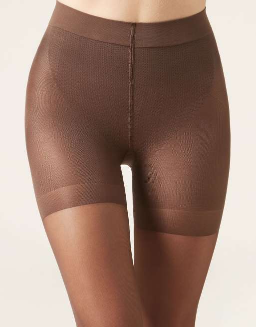 Calzedonia Strong sculpt 30 denier sheer tights in mocha, 4 of 5