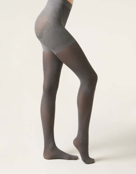 Calzedonia Strong sculpt 50 denier opaque tights in gey melange - view 1
