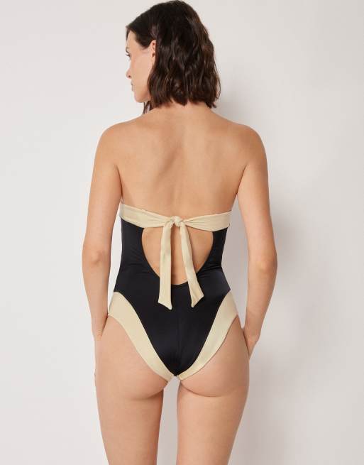 Calzedonia Swimsuit elegant bicolor in black and white, 2 of 4