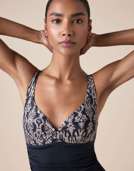 Calzedonia Swimsuit golden in black and gold, 3 of 4