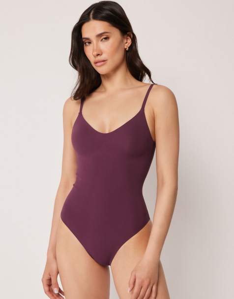 Calzedonia Swimsuit invisible bonding in burgundy - view 1