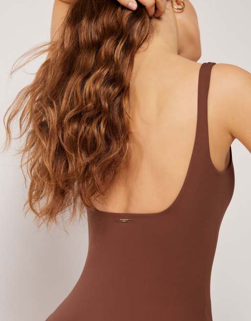 Calzedonia Swimsuit premium fit in coffe brown, 3 of 5