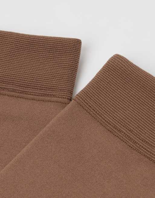 Calzedonia Thermal ultra-opaque knee-high socks in beige caramel, 4 of 4