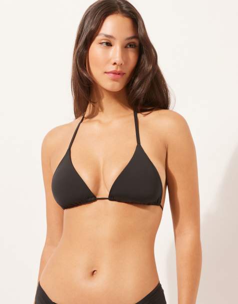 Calzedonia Triangle bikini top indonesia in indonesia black - view 1