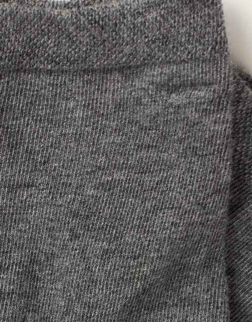 Calzedonia Trim detail short socks in mid grey blend, 2 of 3