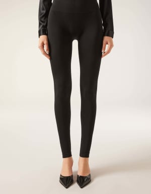 Calzedonia Ultra opaque microfibre leggings in black