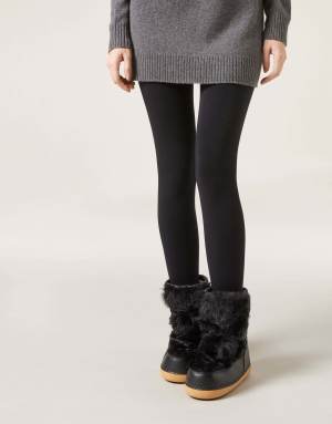 Calzedonia Ultra thermal opaque tights in black