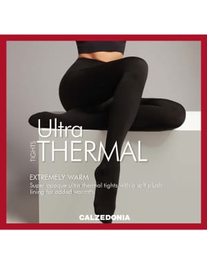 Calzedonia Ultra thermal opaque tights in black