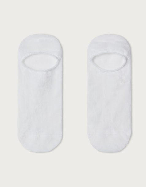 Calzedonia Unisex no-show socks in white - view 1