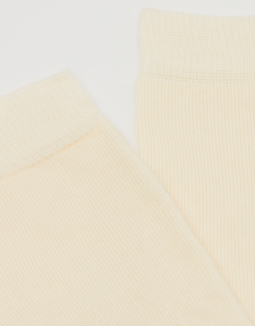 Calzedonia Wool and cotton long socks in milk white, 2 of 2