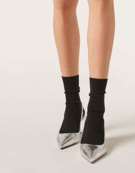 Calzedonia Wool and cotton short socks in black - view 1