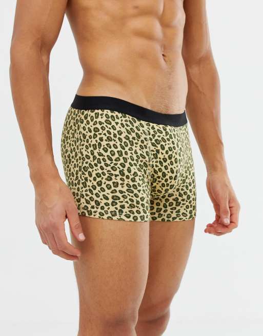 Calzoncillos con estampado de leopardo de ASOS DESIGN