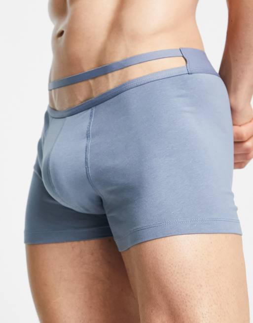 Calzoncillos cortos grises con abertura en la cinturilla de ASOS DESIGN, 3 de 4