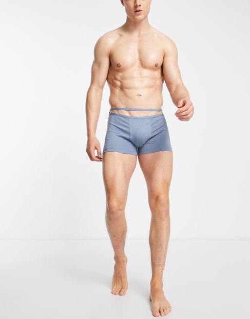 Calzoncillos cortos grises con abertura en la cinturilla de ASOS DESIGN, 4 de 4