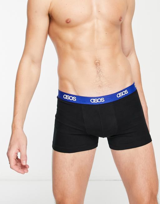 Calzoncillos negros y azules con cinturilla de la marca de punto de ASOS DESIGN, 4 de 4