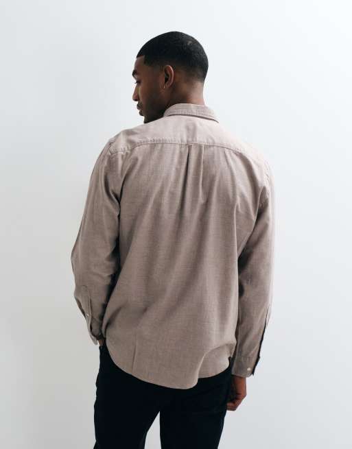 Camicia a maniche lunghe selezionata beige, 5 di 5