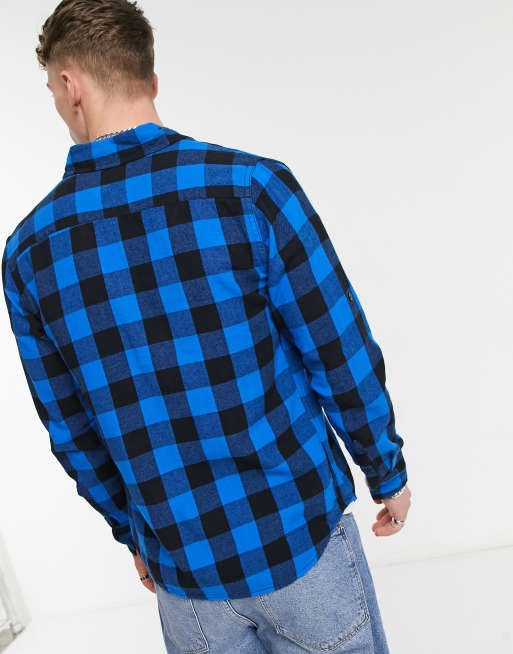 Opcional Cabra Gestionar Camisa a cuadros azules y negros Jack de Criminal Damage | ASOS