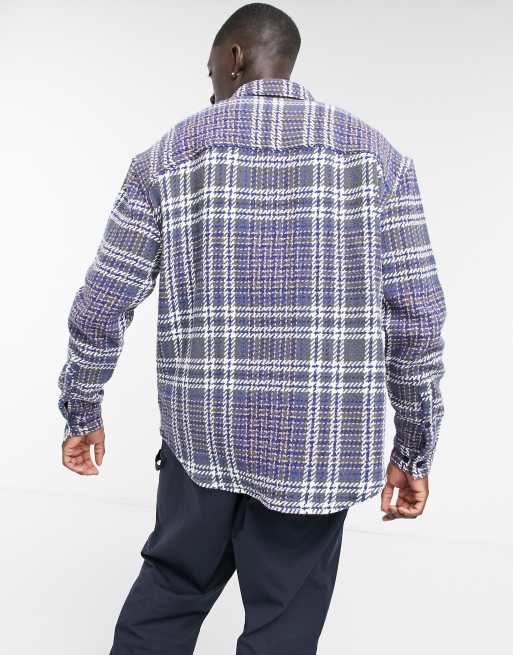 Camisa a cuadros de corte extragrande con texto bordado de estilo años 90 de ASOS Daysocial, 2 de 4
