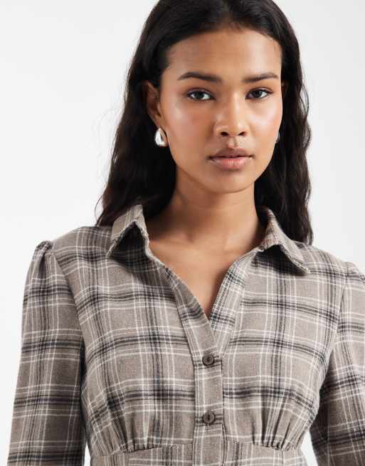 Camisa a cuadros de manga larga de Miss Selfridge (parte de un conjunto), 3 de 4