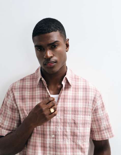 Camisa a cuadros rojos holgada de ASOS DESIGN - view 1
