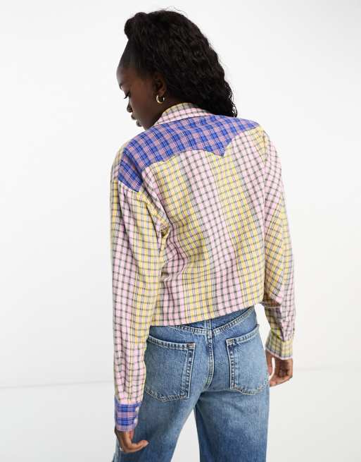 Camisa a cuadros rosas de corte cuadrado de Wrangler, 4 de 4