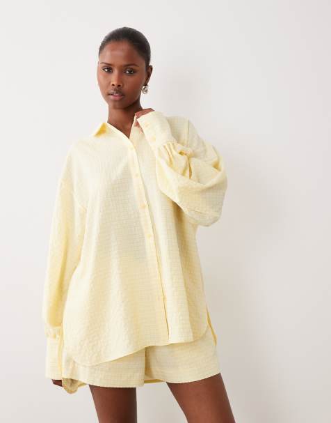 Camisa a cuadros vichy amarillos de ASOS DESIGN - view 1