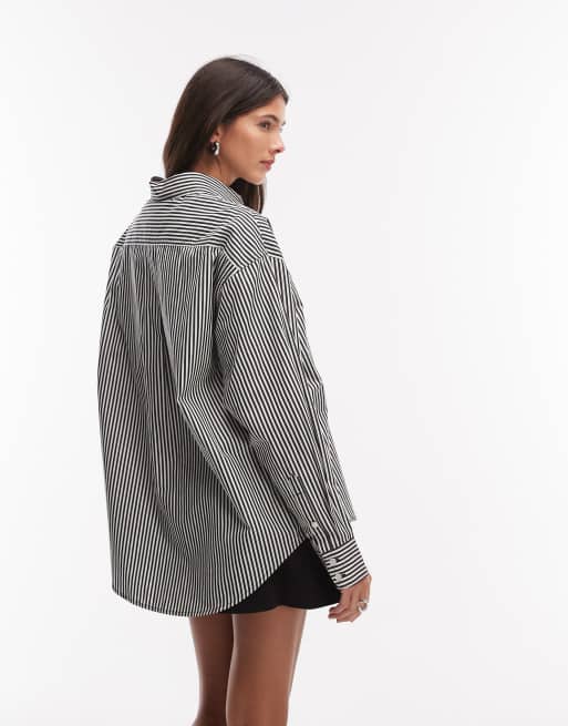 Camisa a rayas blancas y negras de manga larga Daldry de Carhartt WIP, 3 de 4