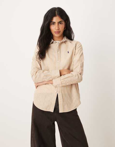 Camisa a rayas blancas y tostado de Polo Ralph Lauren - view 1