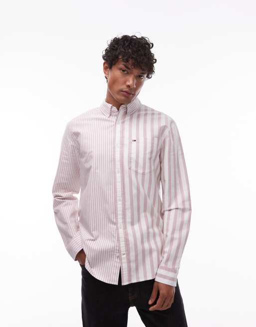 Camisa a rayas de colores de manga larga de Tommy Jeans