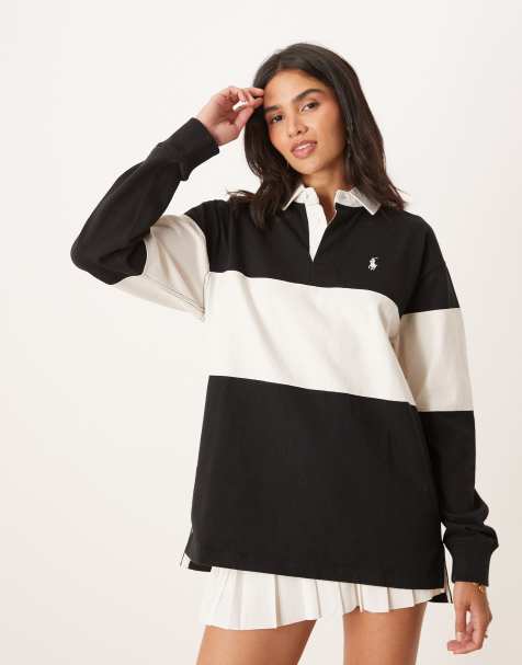 Camisa a rayas negras y blancas de estilo rugby de Polo Ralph Lauren - view 1