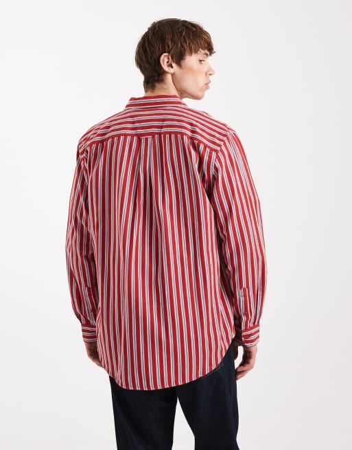 Camisa a rayas rojas y blancas holgada de Tommy Jeans , 3 de 5