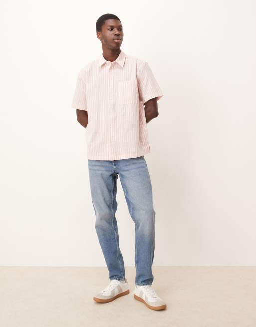 Camisa a rayas rosas holgada de ASOS DESIGN, 2 de 5