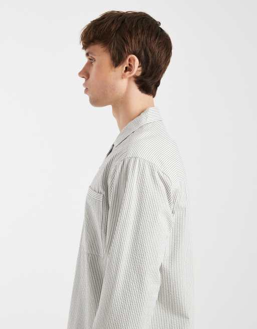 Camisa a rayas verdes de corte cuadrado Westin de Redefined Rebel, 4 de 5