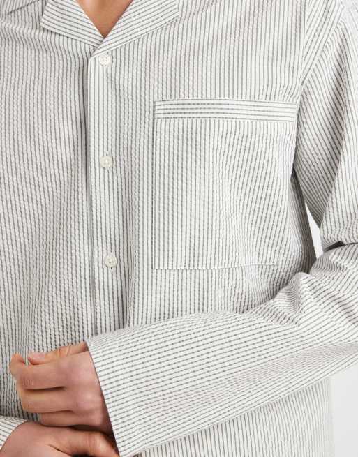 Camisa a rayas verdes de corte cuadrado Westin de Redefined Rebel, 5 de 5