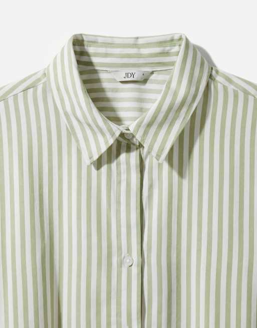 Camisa a rayas verdes de corte suelto de JDY, 7 de 11