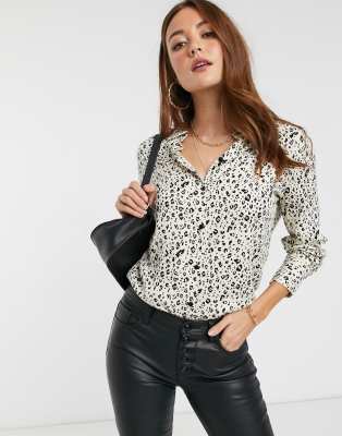 camisa leopardo mango