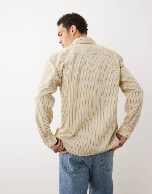 Camisa amarilla a rayas de manga larga de Abercrombie & Fitch, 5 de 5