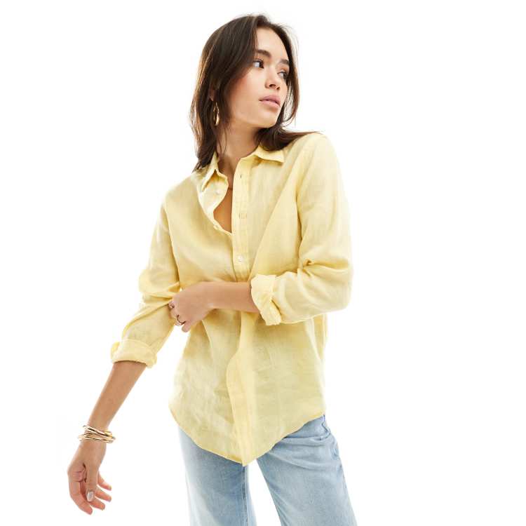 Polo Shirts Camisa Ralph Lauren Hombre Amarilla Camiseta Polo