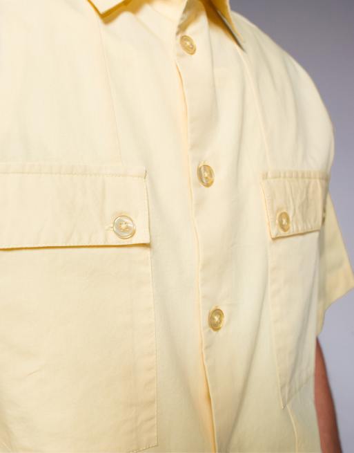 Camisa amarilla extragrande de popelina de ASOS DESIGN, 4 de 4