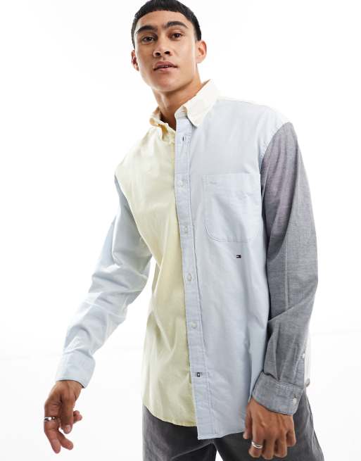 Camisa amarilla tommy hilfiger sale