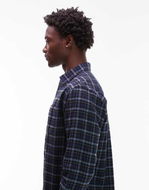 Camisa azul a cuadros de franela Widmark de Carhartt WIP, 4 de 5