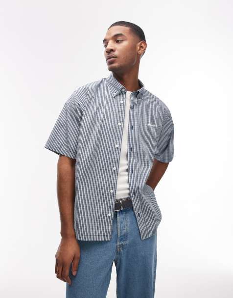 Camisa azul a cuadros pequeños Groff de Carhartt WIP - view 1