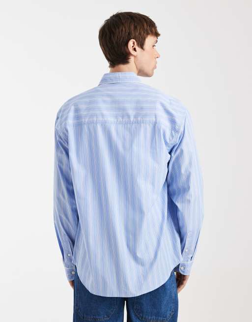 Camisa azul a rayas de corte cuadrado Robin de Redefined Rebel, 3 de 5