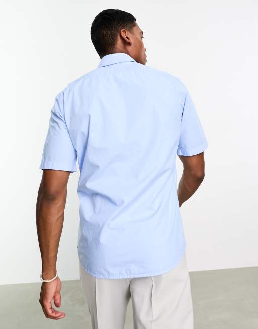 Camisa azul cielo de manga corta Relegant de BOSS Orange, 4 de 4